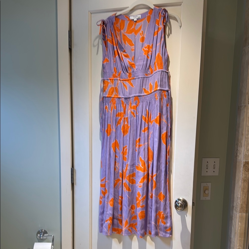 Thakoon Purple and Orange Floral Dress
